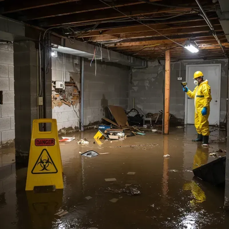 Flooded Basement Electrical Hazard in Cherokee County, IA Property