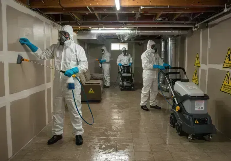 Basement Moisture Removal and Structural Drying process in Cherokee County, IA